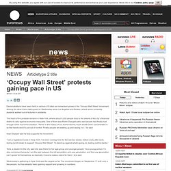 ‘Occupy Wall Street’ protests gaining pace in US