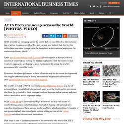 ACTA Protests Sweep Across the World [PHOTOS, VIDEO]