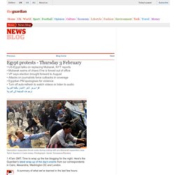 Egypt protests - live updates