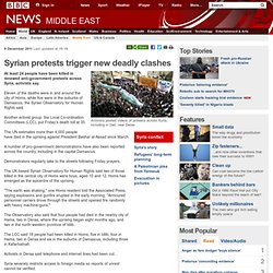 Syrian protests trigger new deadly clashes