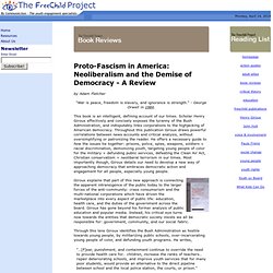 Proto-Facism in America - A Review