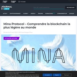 Mina Protocol - Comprendre la blockchain la plus légère au monde