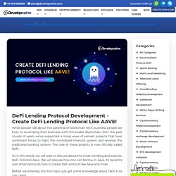 Create DeFi Lending Protocol like AAVE