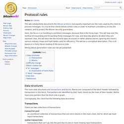 Protocol rules