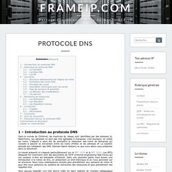 Protocole DNS - FRAMEIP.COM