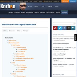 Protocoles de messagerie instantanée