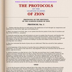 The Protocols of the Learned Elders of Zion.