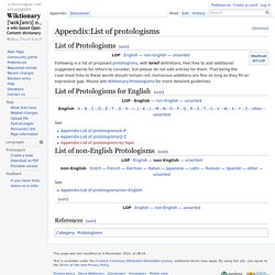 Appendix:List of protologisms