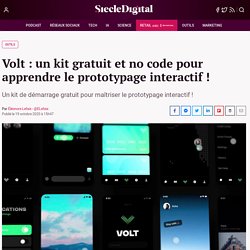 Volt : un kit gratuit et no code pour apprendre le prototypage interactif !