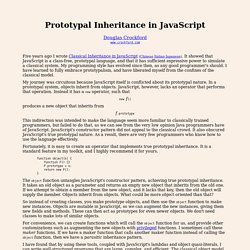 Prototypal Inheritance