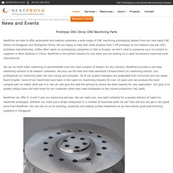 Prototype China: CNC Machining Parts