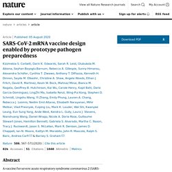SARS-CoV-2 mRNA vaccine design enabled by prototype pathogen preparedness