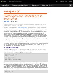 Prototypes and Inheritance in JavaScript