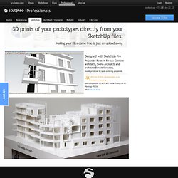 Prototypes directly from your SketchUp files