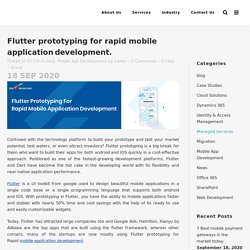 Mobile App prototyping with Flutter