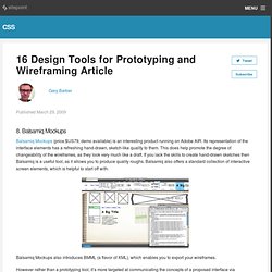 16 Design Tools for Prototyping and Wireframing [Design Practice]