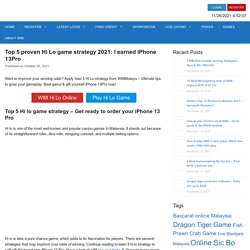 Top 5 proven Hi Lo game strategy 2021: I earned iPhone 13Pro