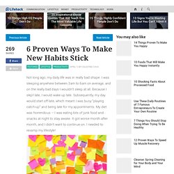6 Proven Ways To Make New Habits Stick