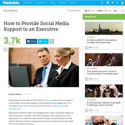 How to Provide Social Media Support to an Executive