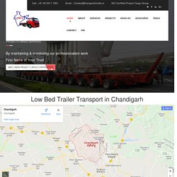 ABCC India Provide Low Bed Trailer Transport in Chandigarh