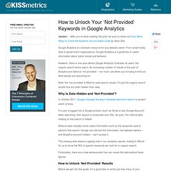 How to Unlock Your 'Not Provided' Keywords in Google Analytics