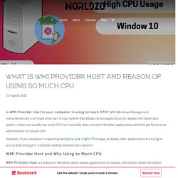 FIx wmiprvse.exe High CPU Usage Issue in Windows 7