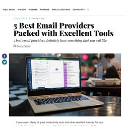 5 Best Email Providers Packed with Excellent Tools