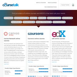 CourseTalk (MOOC providers)