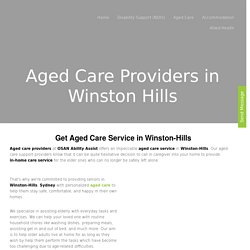 Aged Care Providers Winston Hills