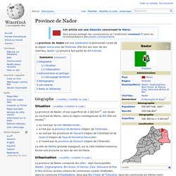 Province de Nador - wikipedia