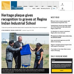 Heritage plaque gives provincial recognition to children’s graves