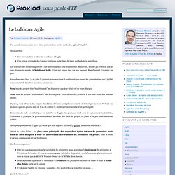 vous parle d’IT » Agilité » Le bulldozer Agile