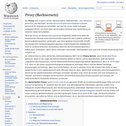 Proxy (Rechnernetz)