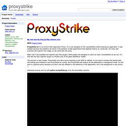 proxystrike - Active web application proxy