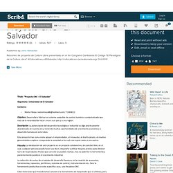 Proyecto CNC - El Salvador
