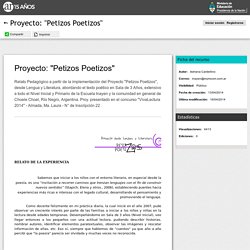 Proyecto: "Petizos Poetizos"