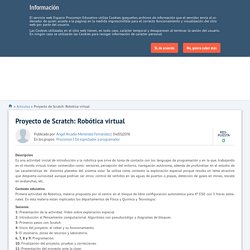 Proyecto de Scratch: Robótica virtual