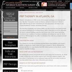 PRP Therapy Atlanta, GA