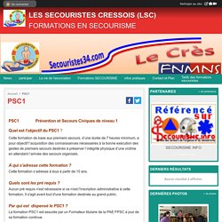 PSC1 - SECOURISME