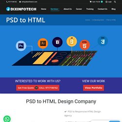 Best PSD to HTMl Convert Services.