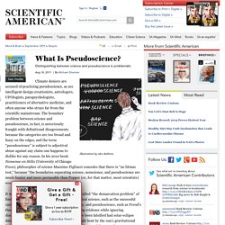 What Is Pseudoscience?