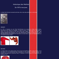PSG70 : Les maillots du PSG depuis 1970