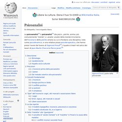 La Psicoanalisi (Wikipedia)