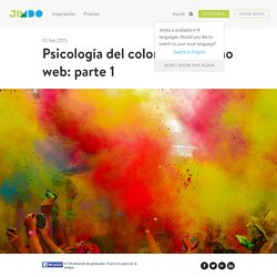 Psicología del color en el diseño web: parte 1 - Jimdo