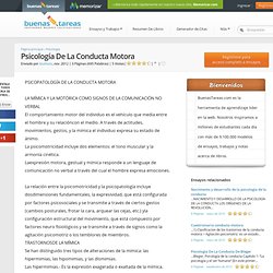 Psicología De La Conducta Motora - Ensayos - Laushuss