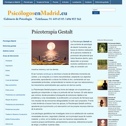 Psicoterapia Gestalt