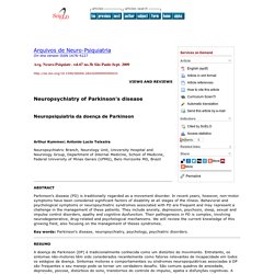 Arquivos de Neuro-Psiquiatria - Neuropsychiatry of Parkinson's disease