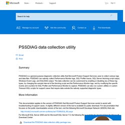 PSSDIAG data collection utility
