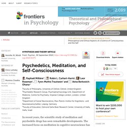 Meditation and Psychedelics