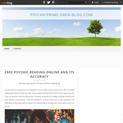 FREE PSYCHIC READING ONLINE AND ITS ACCURACY
